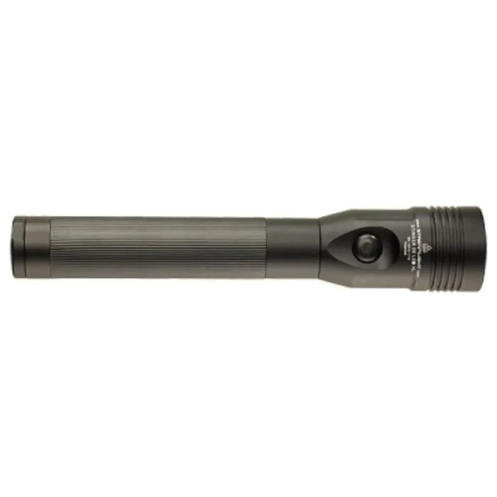 Streamlight Stinger DS LED HL 75454 Rechargeable Dual Switch Flashlight With 120V 100V AC And 12V DC Smart Charge, Black, 1 Each