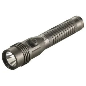 Streamlight Strion DS HL 74611 Handheld Dual Switch Flashlight With 120V 100V AC And 12V DC Charge Cord, Black, 1 Each