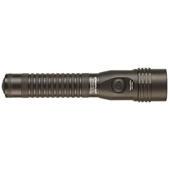 Streamlight Strion DS HL 74611 Handheld Dual Switch Flashlight With 120V 100V AC And 12V DC Charge Cord, Black, 1 Each