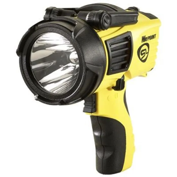 Streamlight Waypoint 44900 Pistol Grip LED Spotlight For Long Distance Illumination, Box, Yellow, 1 Each