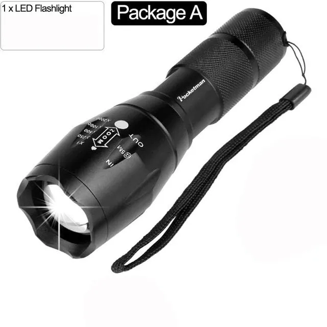 Super Powerful Led flashlight Ultra Bright linterna led torch T6/L2/V6 5 Switch Modes Zoomable Bicycle Light use 18650 battery