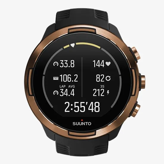 Suunto 9 Baro Durable Multisport GPS Watch with Barometric Altitude (Copper KAV)