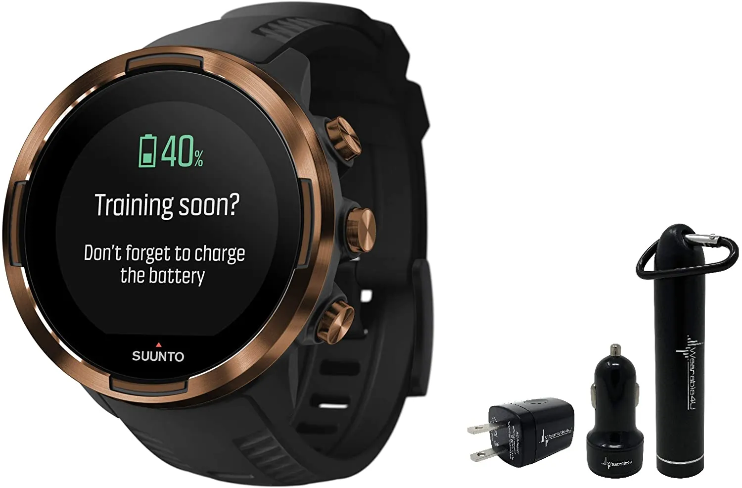 Suunto 9 Baro Durable Multisport GPS Watch with Barometric Altitude (Copper KAV)