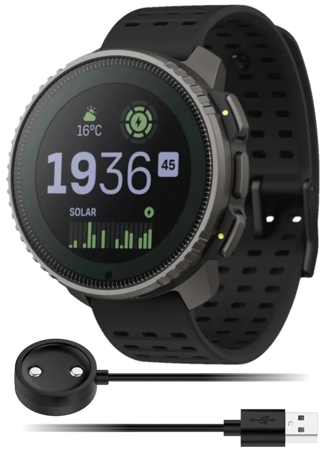 SUUNTO Vertical Adventure GPS Watch, Large Screen, Offline Maps, Solar Charging with Wearable4U Power Bank SQ Bundle