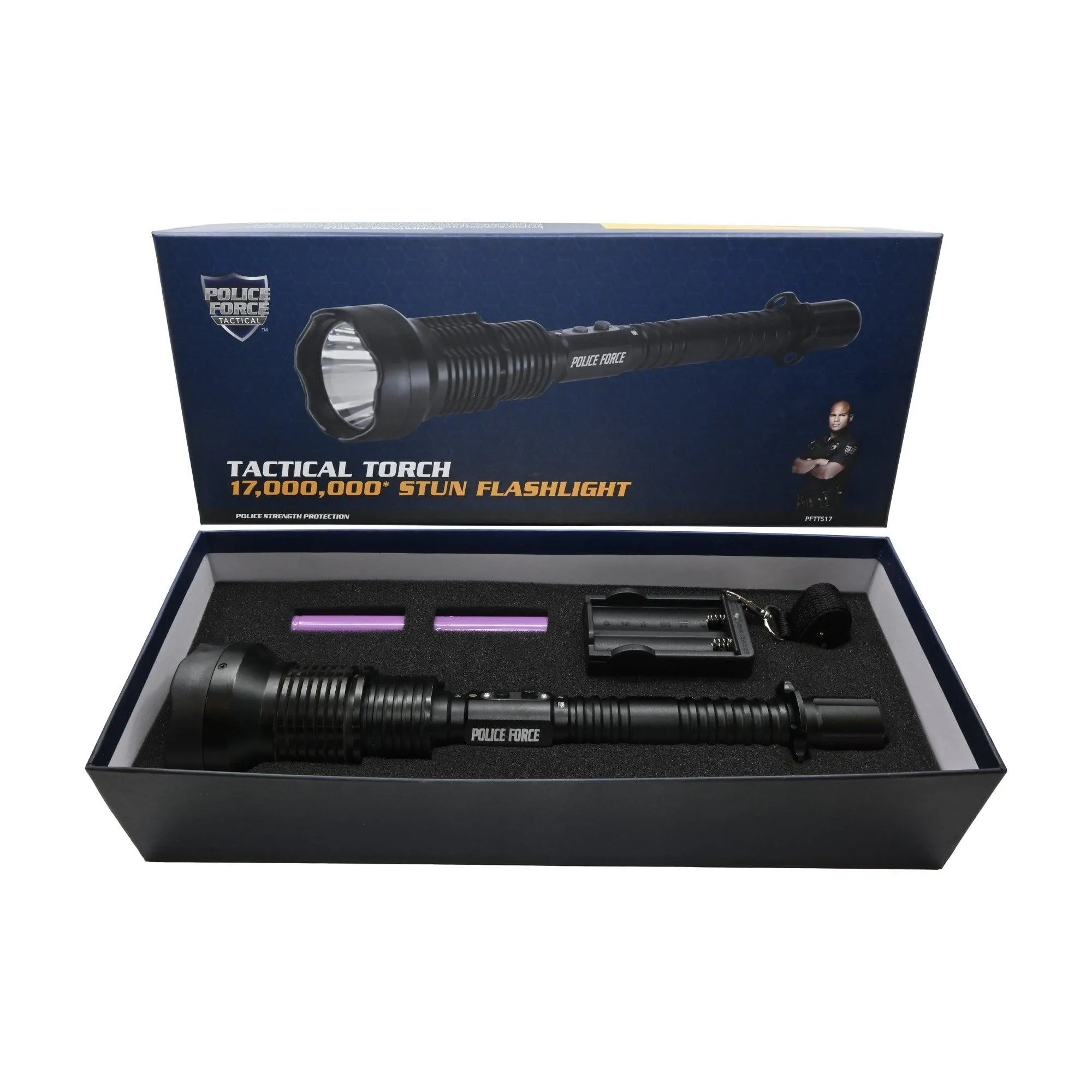 Tactical Torch Stun Gun Flashlight 17,000,000 Volts