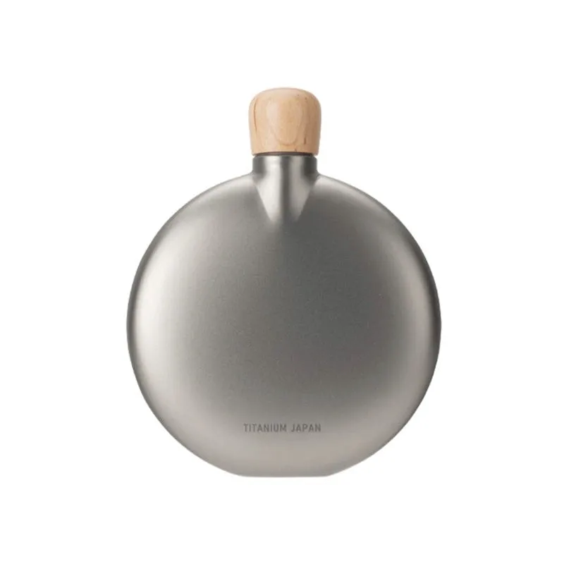 Titanium Curved Flask