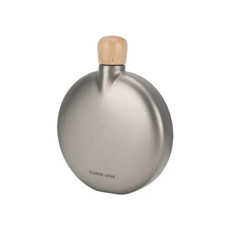 Titanium Curved Flask