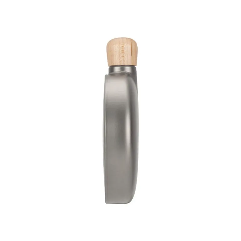 Titanium Curved Flask