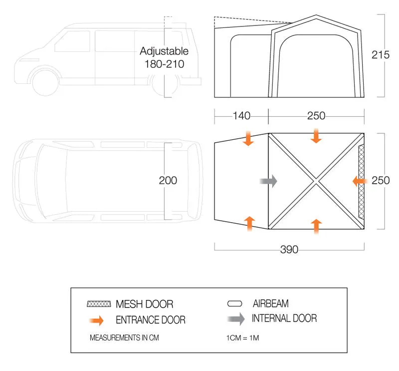 Vango Tailgate AirHub Drive Away Awning