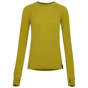 Womens 160 Merino Active Long Sleeve Crew (Lime)