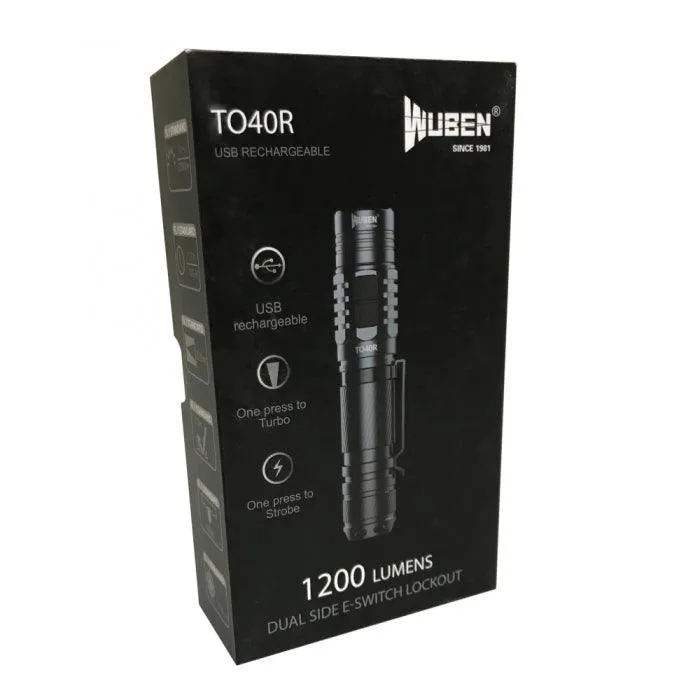 Wuben 1200 Lumen LED Flashlight w/Survival Bracelet